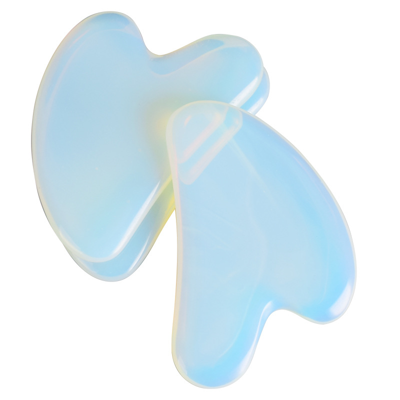 Opal Heart-Shaped Gua Sha Massage Tool Blue