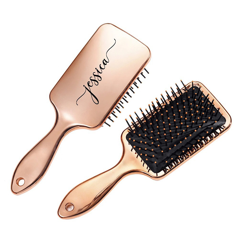 Custom Name Hairbrush – Soft Cushion Detangling Brush with Personalized Design